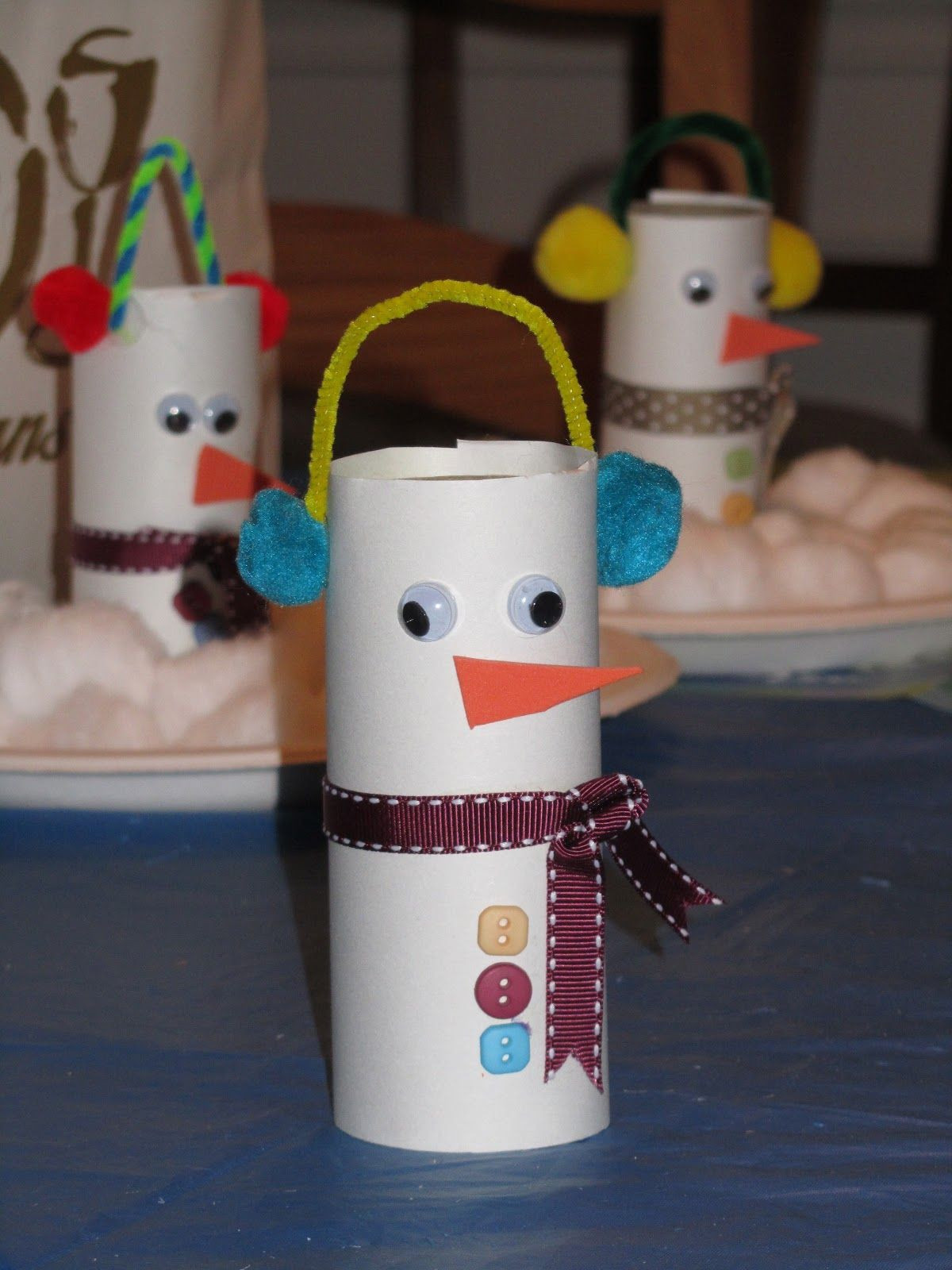 Toilet Paper Tube Christmas Crafts
 ROCmomma Toilet Paper Tube Snowman Craft