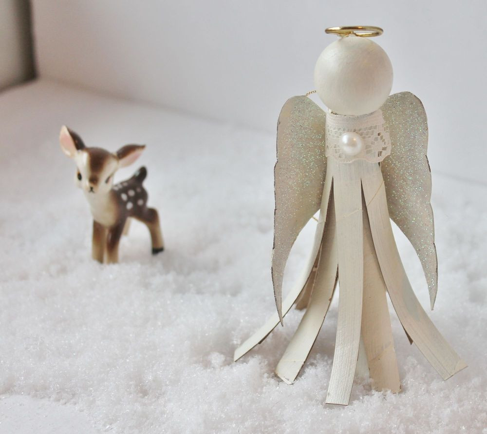 Toilet Paper Tube Christmas Crafts
 Toilet Paper Tube Angel Ornament
