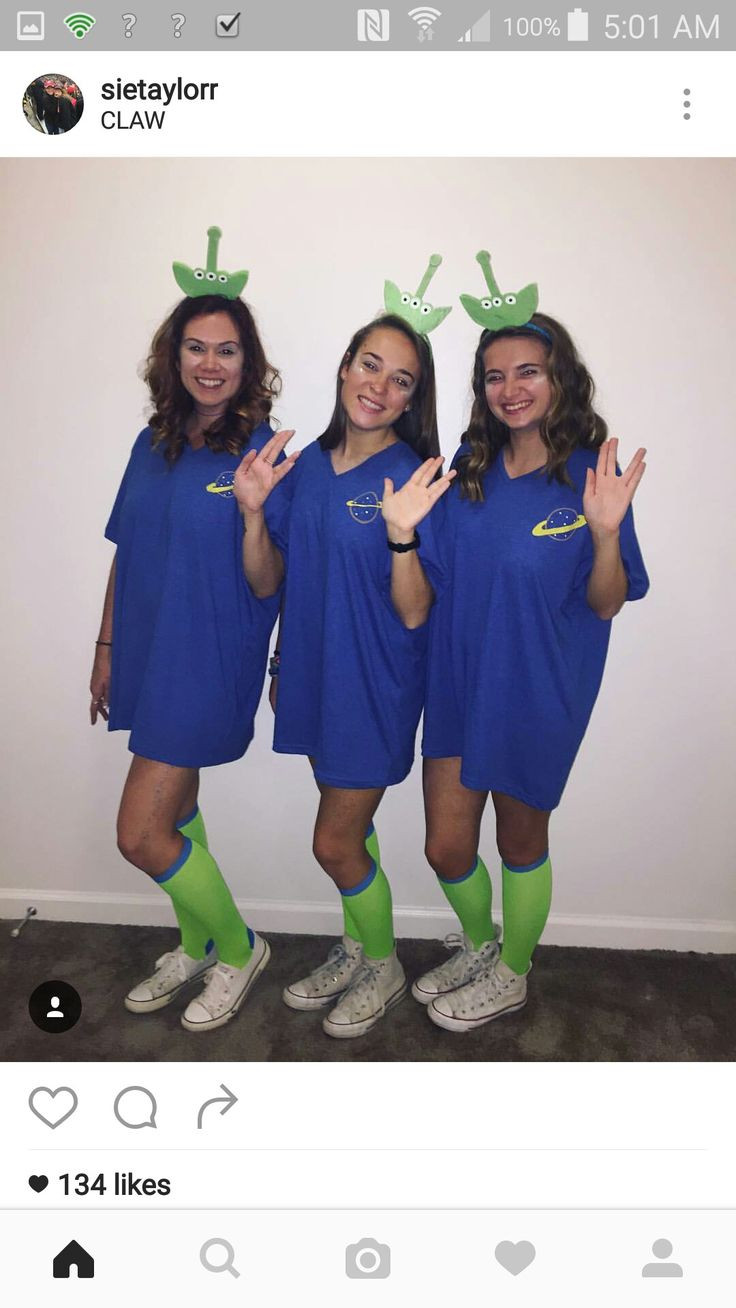 Toy Story Alien Costume DIY
 Aliens from Toy Story Halloween Pinterest