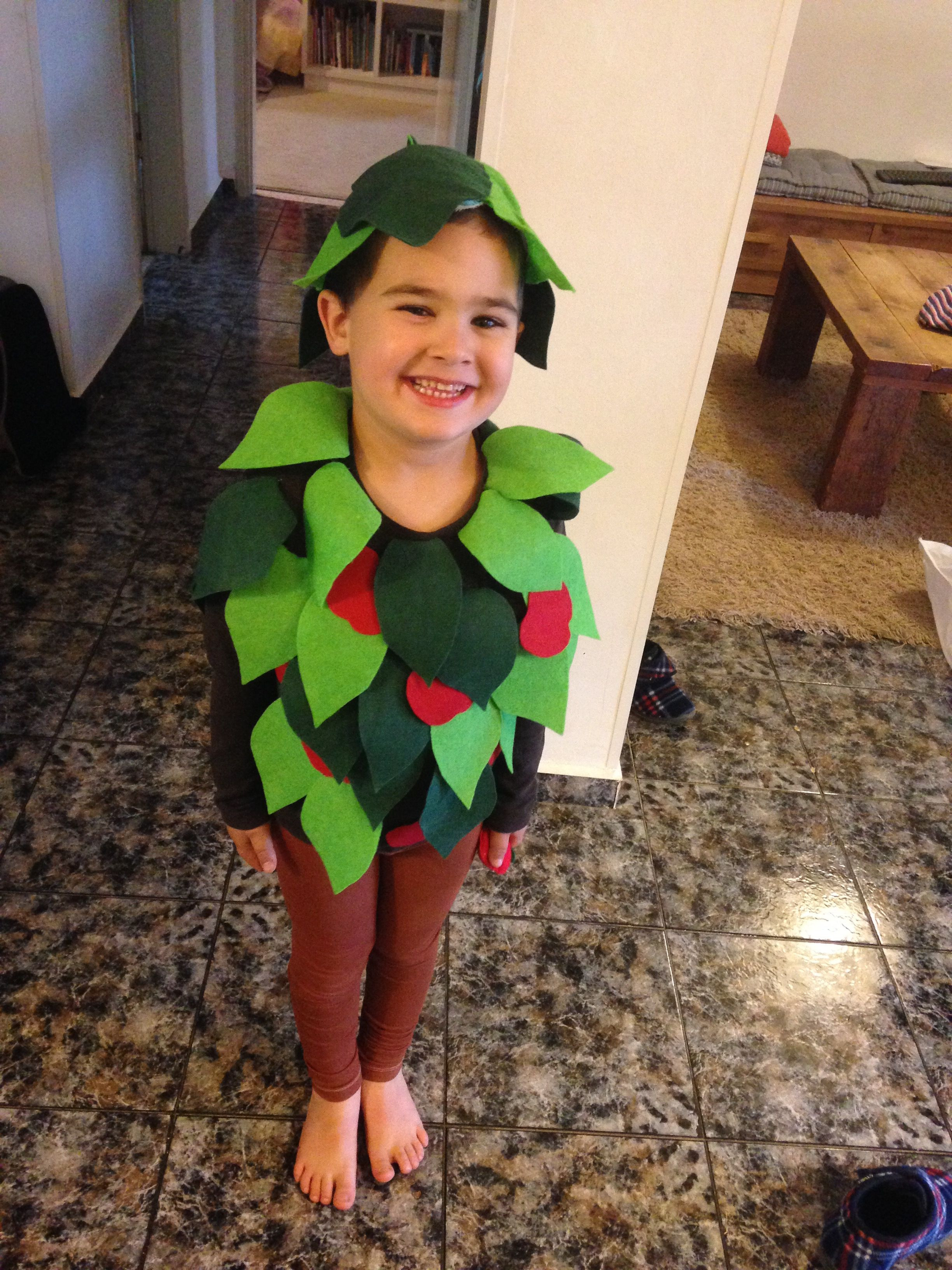 Tree Costume DIY
 Apple tree costume תחפושת עץ תפוחים diy apple tree