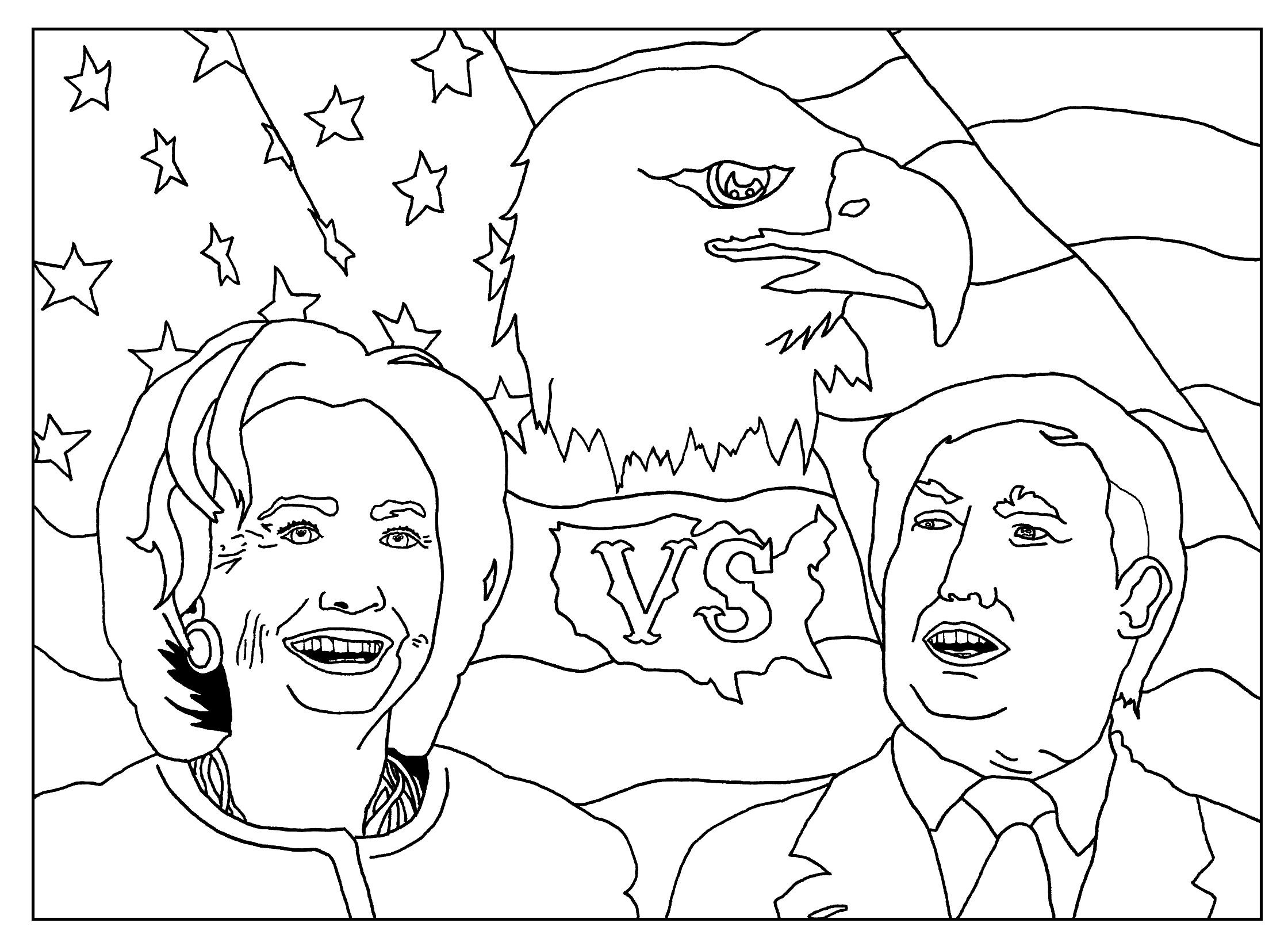 Trump Adult Coloring Book
 Donald Trump Coloring Pages Coloring Home