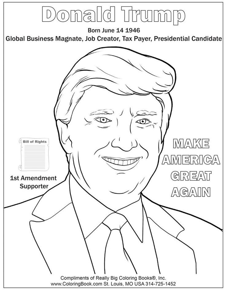Trump Adult Coloring Book
 17 Best images about POLITICS PRESIDENT DONALD TRUMP