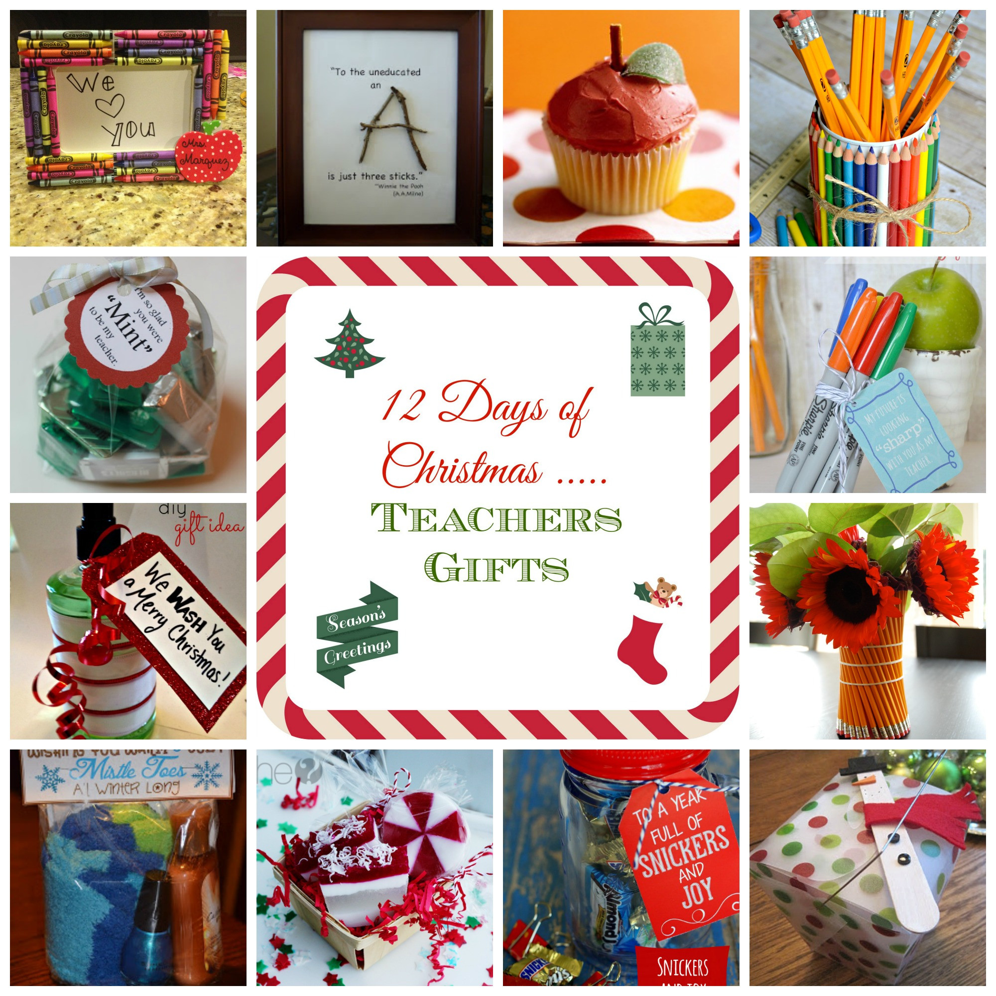 Twelve Days Of Christmas Gift Ideas
 12 Days of Christmas Teacher Gift Ideas donnahup