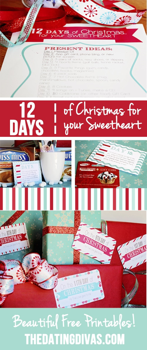 Twelve Days Of Christmas Gift Ideas
 12 Days of Christmas Countdown for your Sweetheart