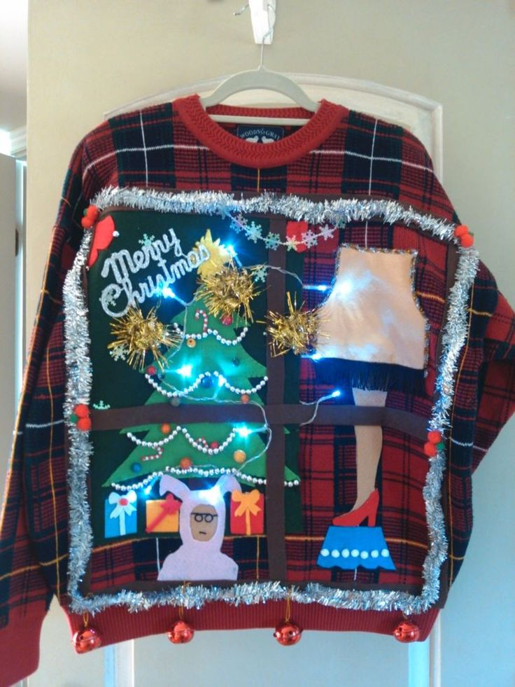 Ugly Christmas Sweater Leg Lamp
 25 unique Light up christmas sweater ideas on Pinterest