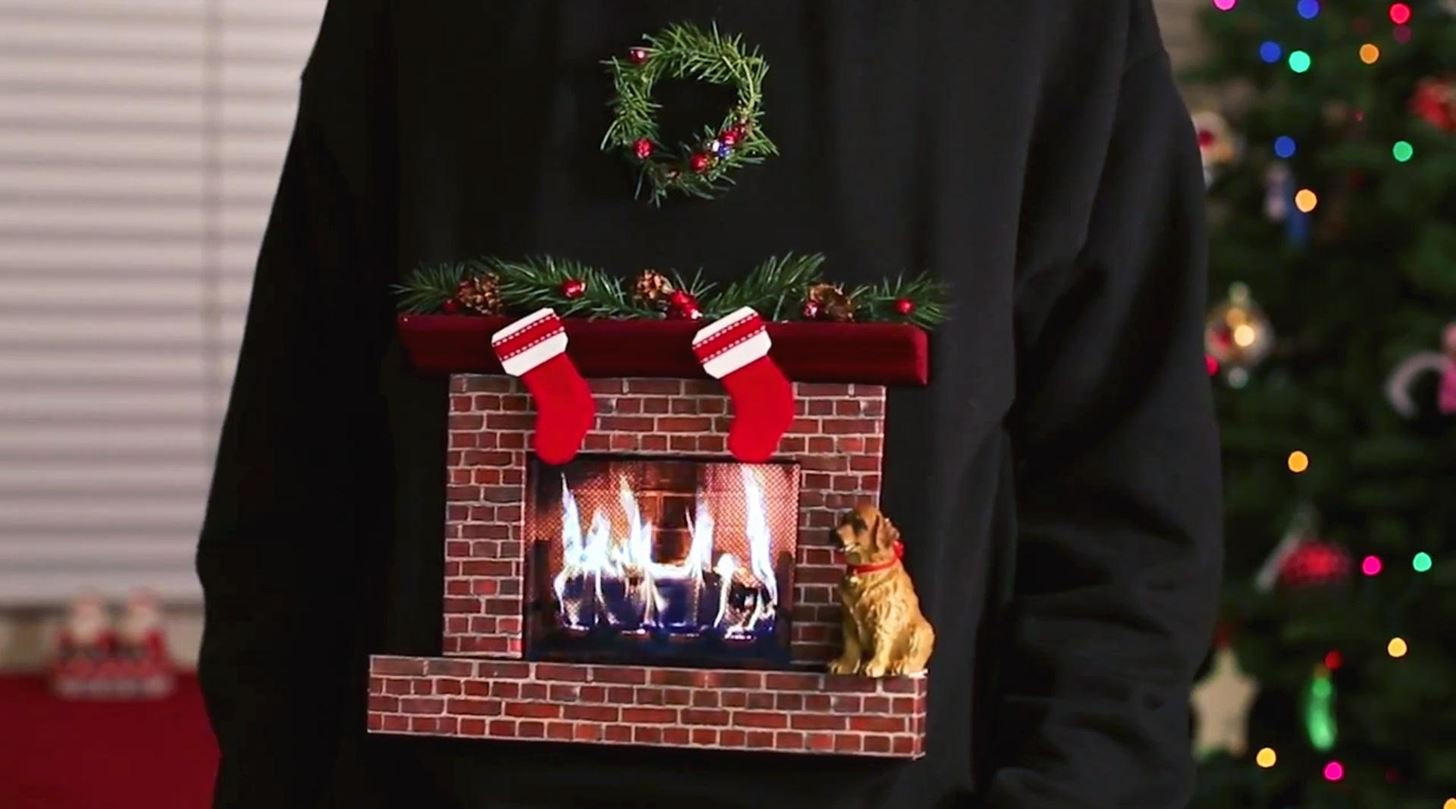 Ugly Christmas Sweater With Fireplace
 How to Make the Best "Ugly Christmas Sweater" Ever