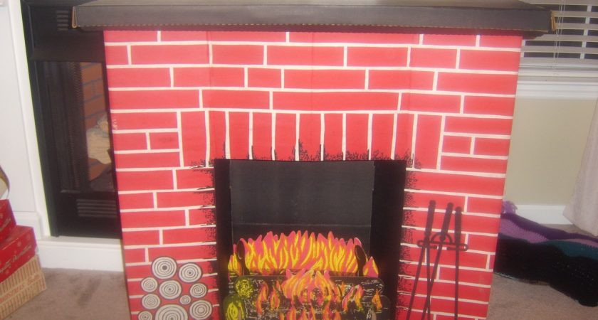 Vintage Christmas Cardboard Fireplace
 Vintage Christmas Cardboard Fireplace Lilianriver Etsy