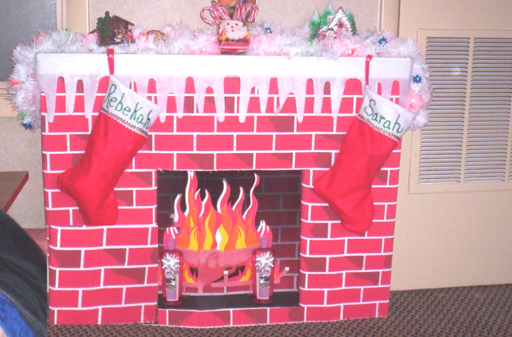 Vintage Christmas Cardboard Fireplace
 The World’s Weirdest Christmas Custom for Kid s