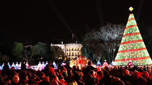 White House Christmas Tree Lighting
 National Christmas Tree President s Park White House