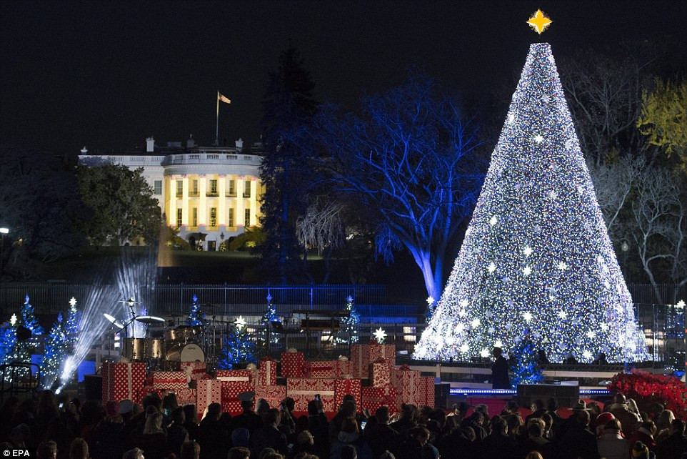 White House Christmas Tree Lighting
 Obama and the First Family light the National Christmas