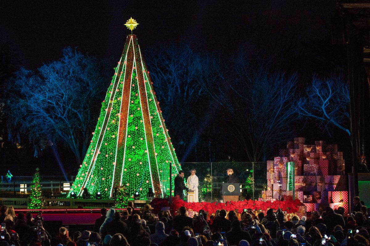 White House Christmas Tree Lighting
 Trump and First Lady Attend National Christmas Tree Lighting