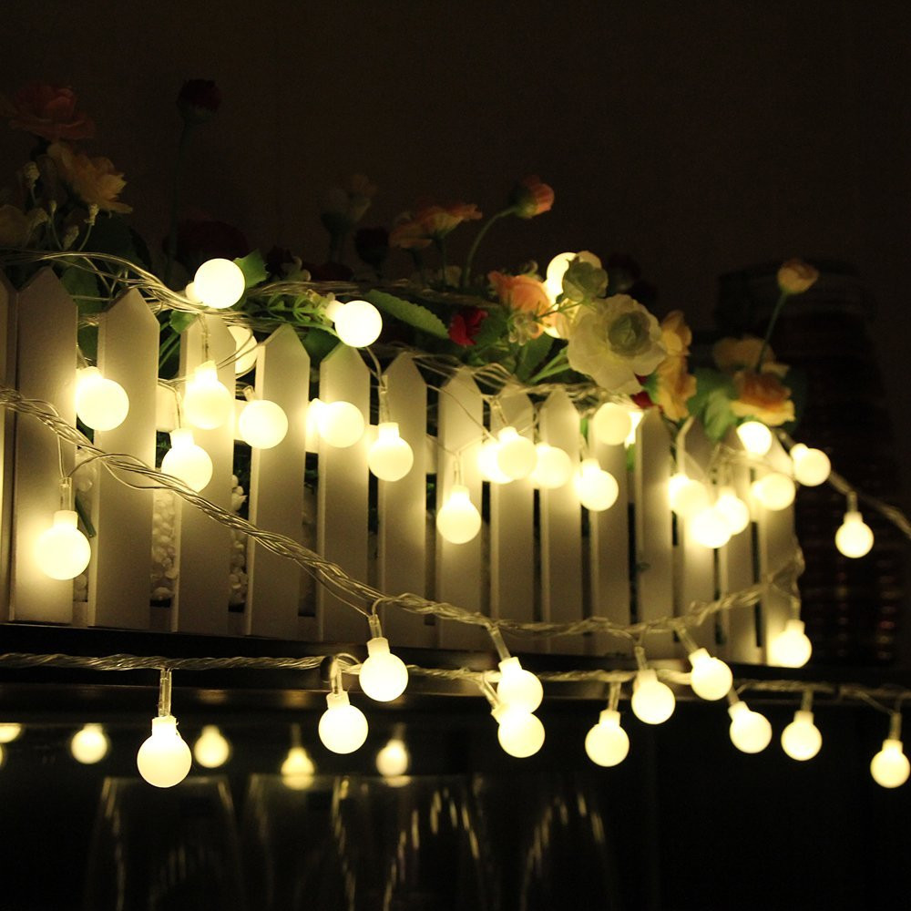 White Indoor Christmas Lights
 Aliexpress Buy 10M 100 LED Globe String Lights Warm