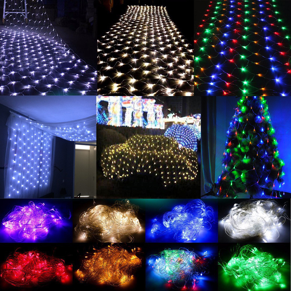 White Indoor Christmas Lights
 White 3Mx2M 204 LED Net Mesh Lights Fairy Christmas Tree