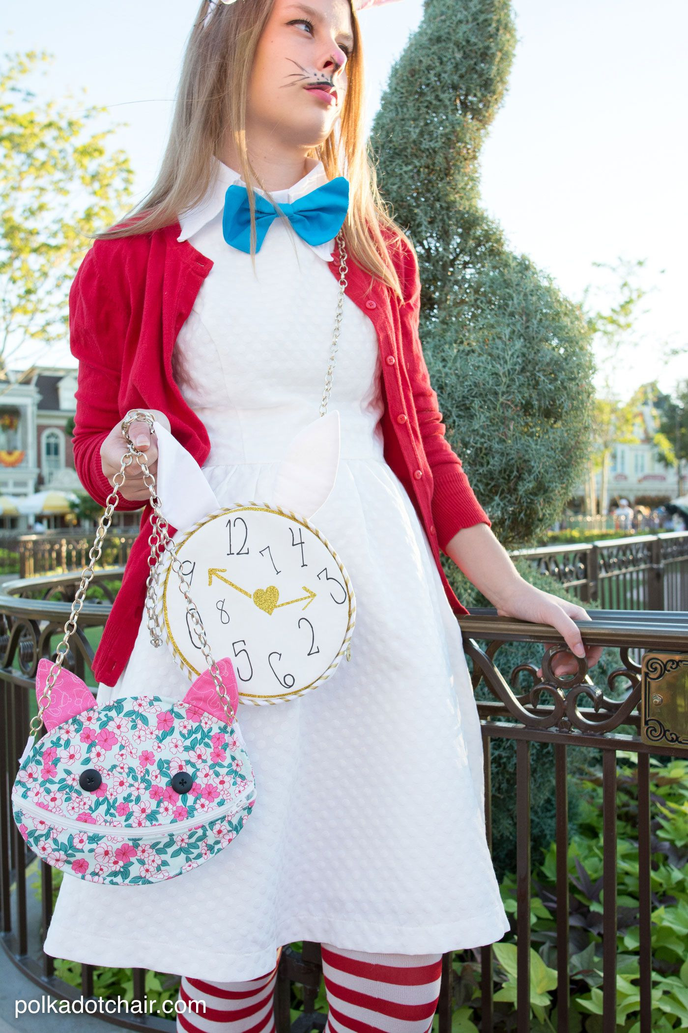 White Rabbit Costume DIY
 No Sew Alice in Wonderland Costume Ideas