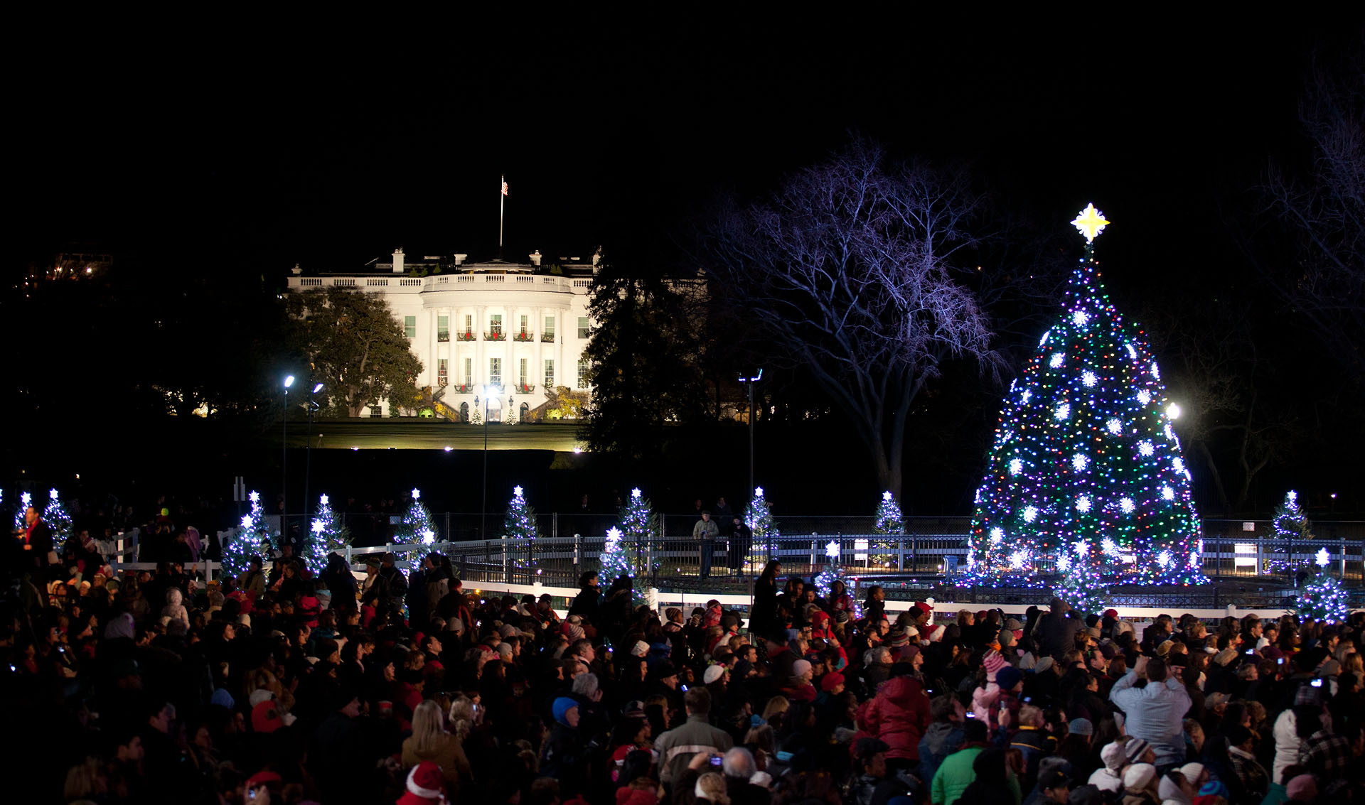 Whitehouse Christmas Tree Lighting 2019
 The Obama Family Starts New Tradition at National Tree