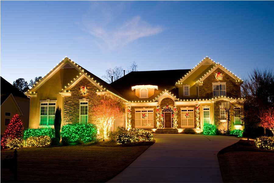 Whole House Christmas Lighting
 Lawn Care Services Iowa All American Turf Beauty Inc