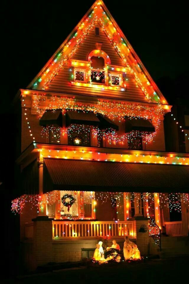 Whole House Christmas Lighting
 1000 ideas about C9 Christmas Lights on Pinterest
