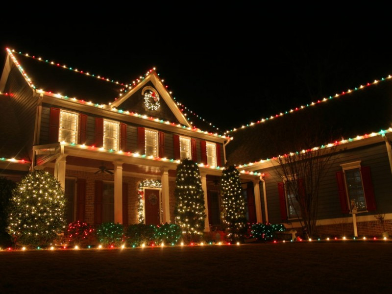 Whole House Christmas Lighting
 Are Colored Holiday Lights Banned on Main Street