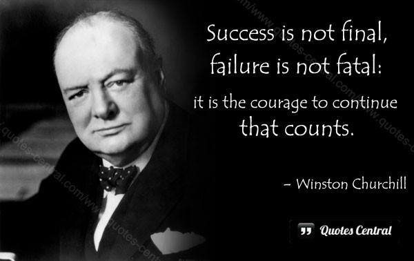 Winston Churchill Leadership Quotes
 Success Is Not Final Winston Churchill Quotes QuotesGram