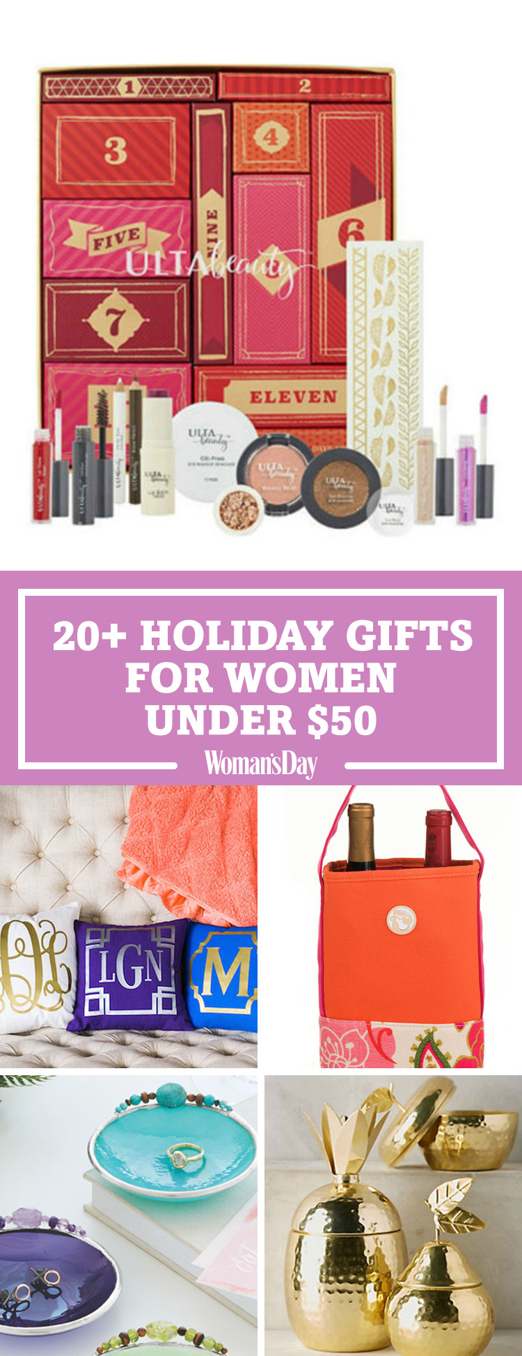 Womens Christmas Gift Ideas
 36 Best Christmas Gifts for Women Under $50 Unique