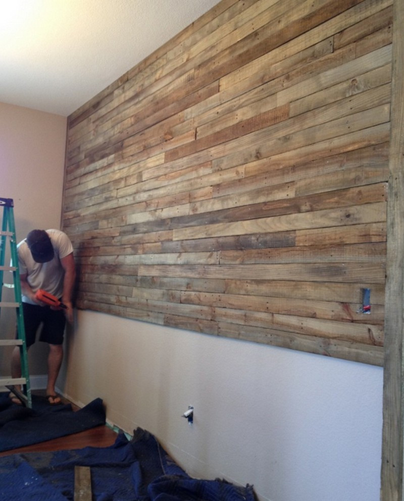 Wood Wall DIY
 Pallet Wall Project – The Owner Builder Network