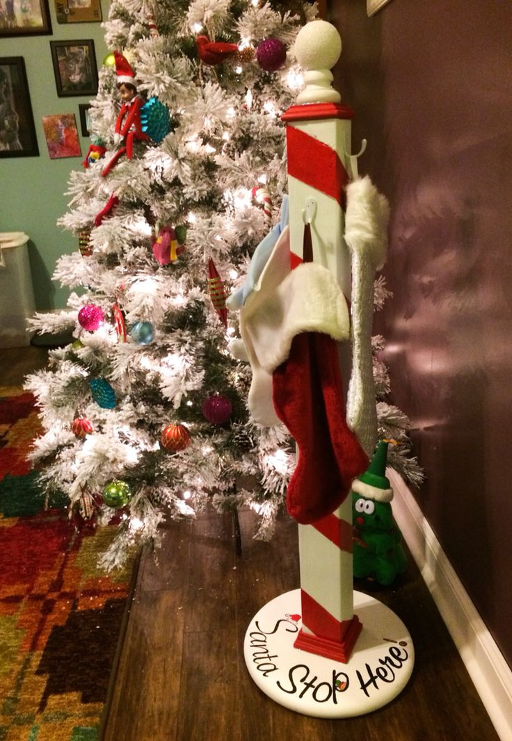 Wooden Christmas Stocking Floor Stand
 17 Best ideas about Stocking Holder Stand on Pinterest