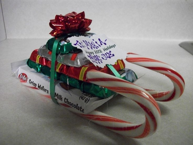 Work Christmas Party Gift Ideas
 Candy Cane Sled Gift Idea Krafty Cards etc
