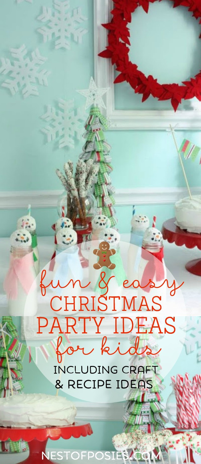 Youth Christmas Party Ideas
 Christmas Party Tablescape ideas for kids Nest of Posies