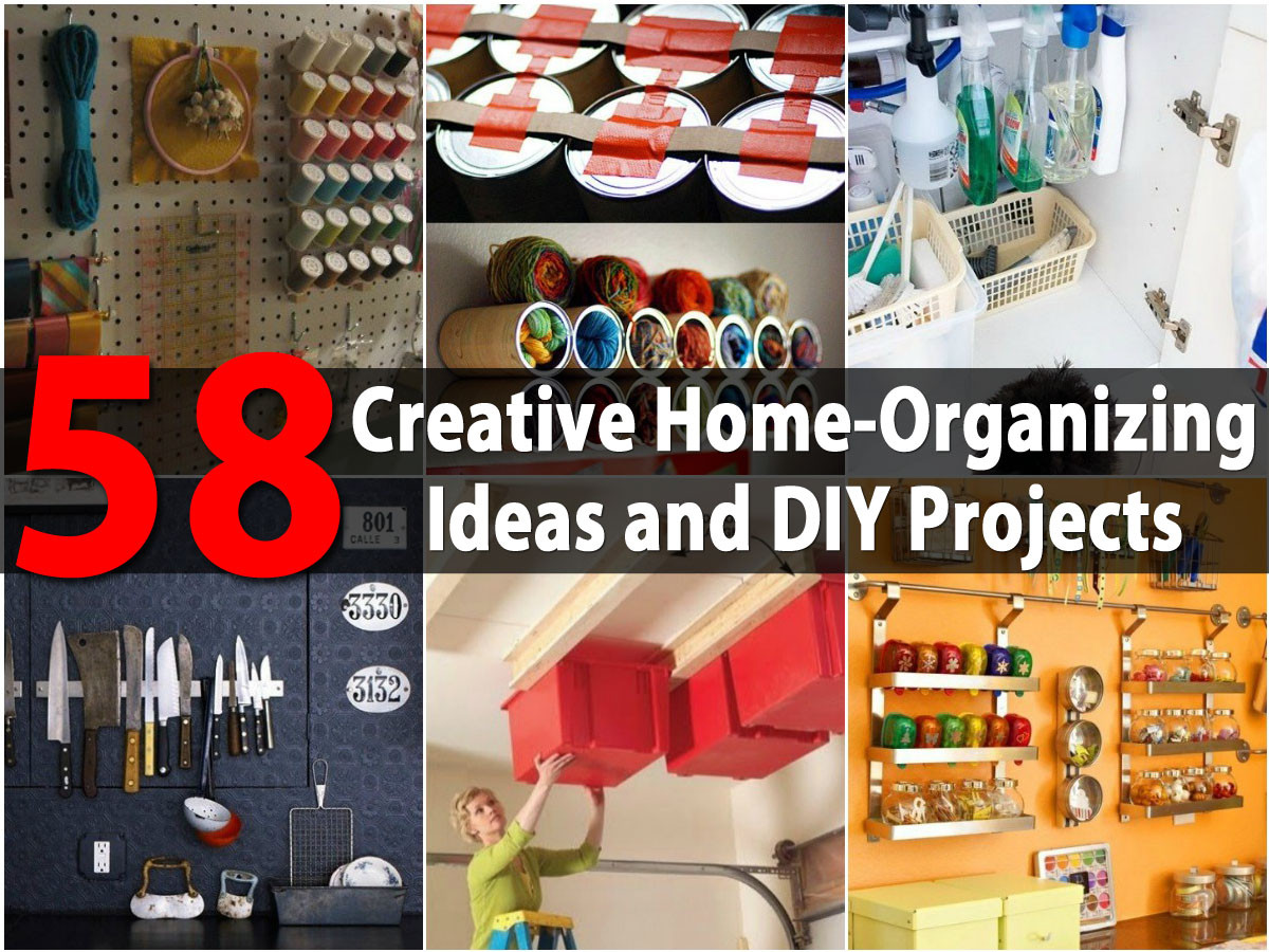 DIY Home Organizing Ideas
 50 Incredibly Creative Home Organizing Ideas & DIY Projects