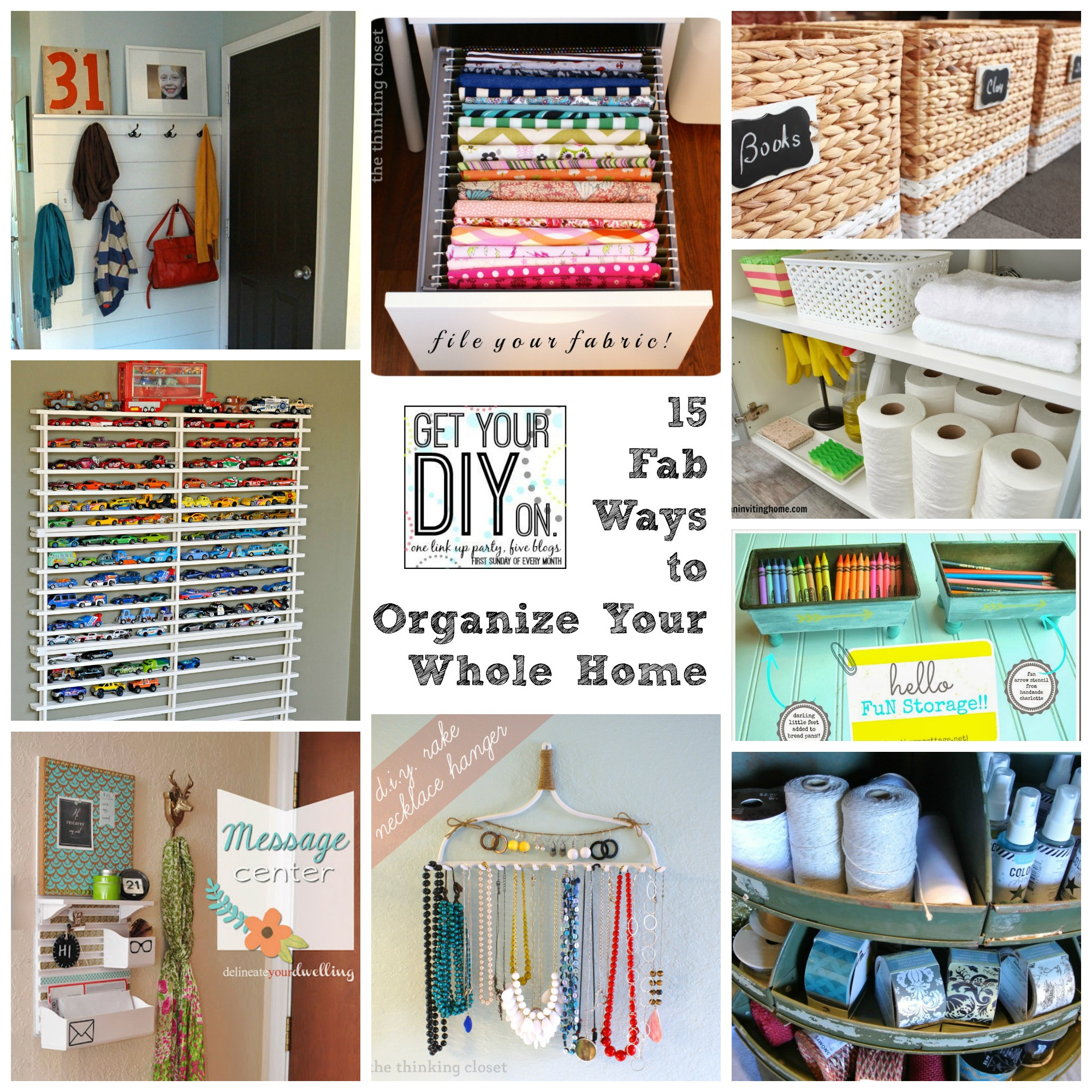DIY Home Organizing Ideas
 15 Fabulous Organizing Ideas for Your Whole House DIY Challenge