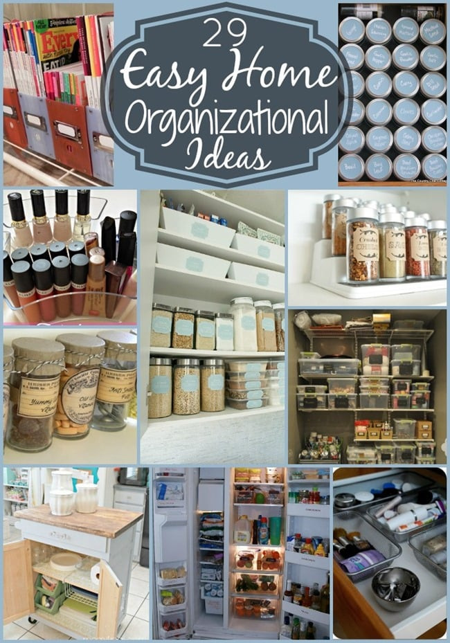 DIY Home Organizing Ideas
 29 Easy Home Organization Ideas & Tips Mom 4 Real