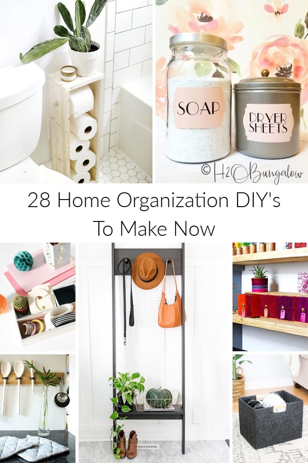 DIY Home Organizing Ideas
 28 Super Creative DIY Home Organization Ideas H2OBungalow